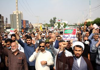 گزارش تصویری اختصاصی امیدخوزستان شماره ۱ / راهپیمایی حمایت از مردم مظلوم فلسطین پس از اقامه نماز جمعه در اهواز برگزار شد